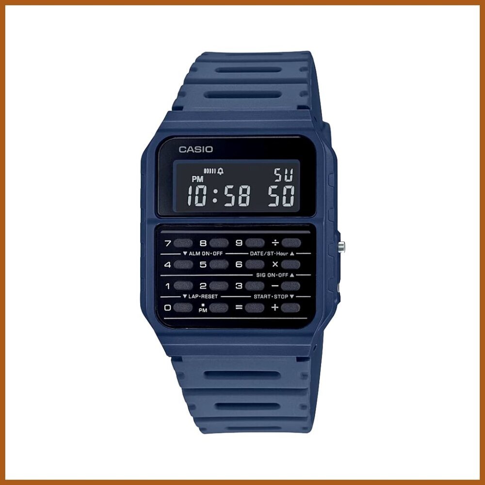 Vintage Data Bank Watch with Calculator and Stopwatch